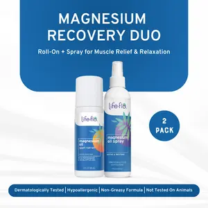 Life-flo Active Relief Duo - Pure Magnesium Oil Spray + Sport Roll-on