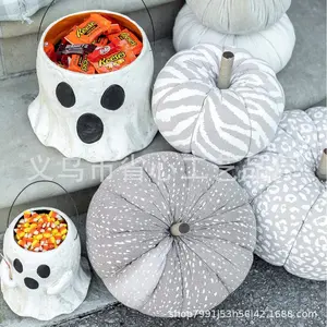 Mud Pie Paper Mache Halloween Treat Buckets