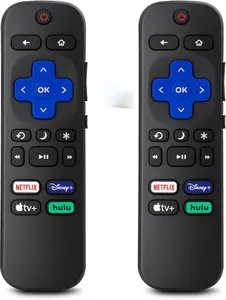 Replacement for Roku-TV-Remote, Compatible for Hisense/Onn/Sharp Roku Series Smart TVs【Pack of 2】