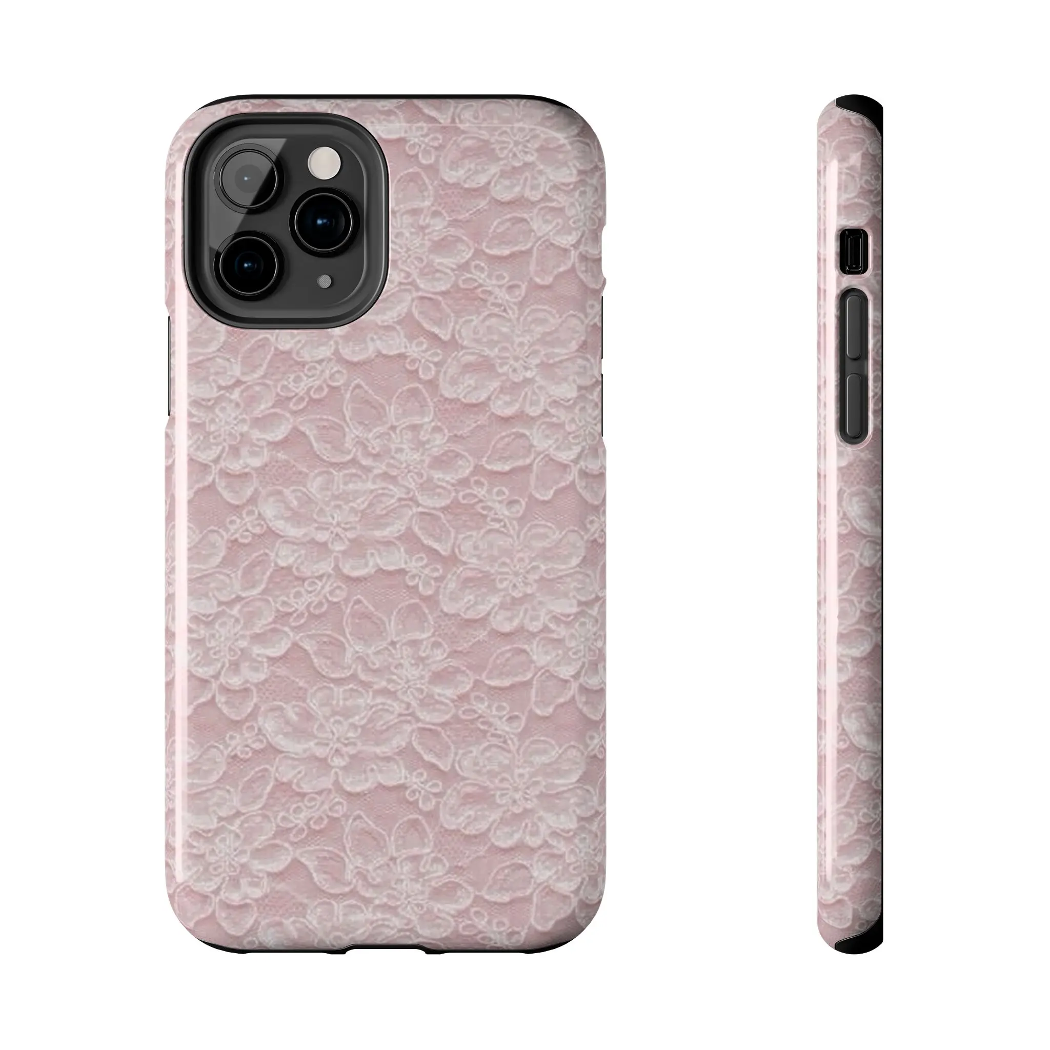 Pink Floral Lace Pattern Phone Case | Tough Phone Case Pink Floral Lace Pattern Phone Case | Tough Phone Case