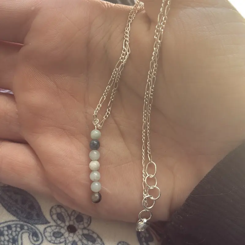 Solid 925 amazonite necklace