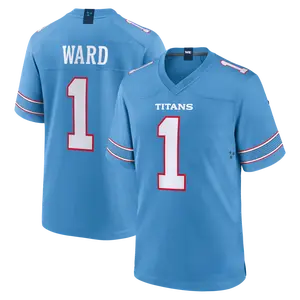 Unisex Football Titans Team Cameron Ward 1 New Collection 2026 Alternate Game Player Jersey - White