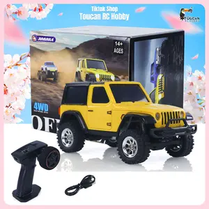 2.4G 1/36 Remote Control Rock Crawler RC Off Road Car 4×4 RTR Model Vehicle Light Battery Radio Mini Toy for Children Gifts