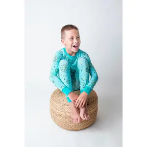 Ellie | Teal Kids Bamboo Pajamas