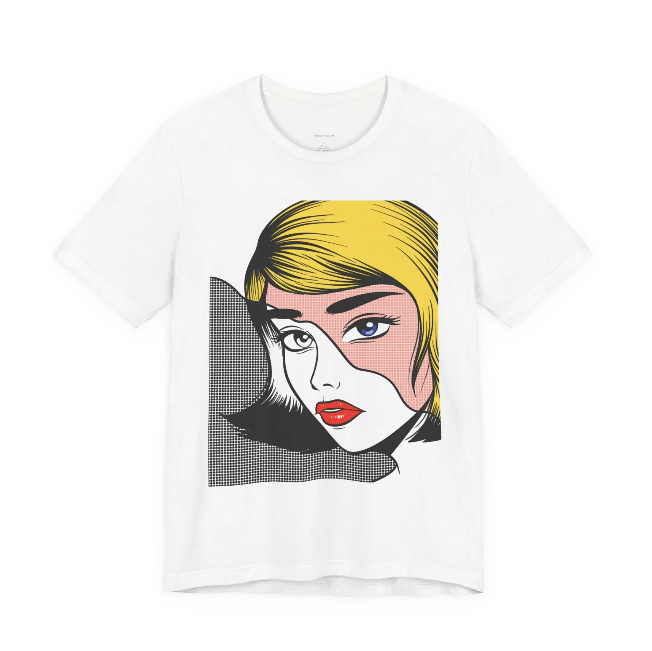 Pop Art Illustration T-Shirt | Pop Art Graphic Tee | Split Face