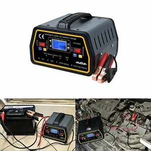 Smart Vehicle Battery Charger 12V/24V, Automatic Trickle Maintainer Pulse Desulfator Battery Repairer for Car Motorcycle RV Boat AGM Lithium Lead Acid Batteries
