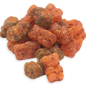 Chamoy Gummy Bears - Fruity flavored gummy bears covered in chamoy bulk candy Sweet