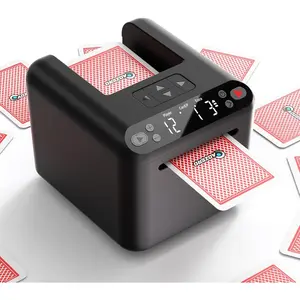 Swiilpo ADZERD Automatic Card Dealer Machine - Rechargeable for 1/2/3 Decks, 1-12 Players, Adjustable Dealing Distance, Quiet, 360°   & 180°   Rotation, Compatible with Poker, UNO, Bridge, Blackjack & More,By Quesear