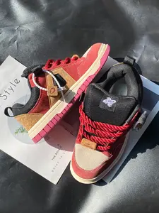 New Wine Low Top Breathable Skate Shoes, American Vintage Style, Casual Student Sneakers, Patchwork Design, All Seasons Wear