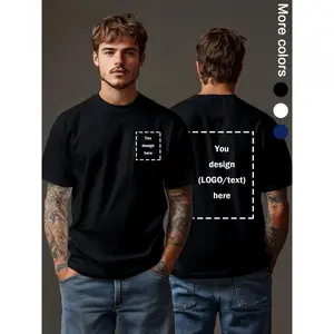 2026 New Unisex Boxy Fit Heavyweight TeeCustom T-Shirt ized with Your Own Text/Logo/Photo - Casual Round Neck Short Sleeve Tee for Team Uniforms, Festival Outfits, Promotional Branding & Bulk Orders - Machine Washable ized Gift for Him & Events