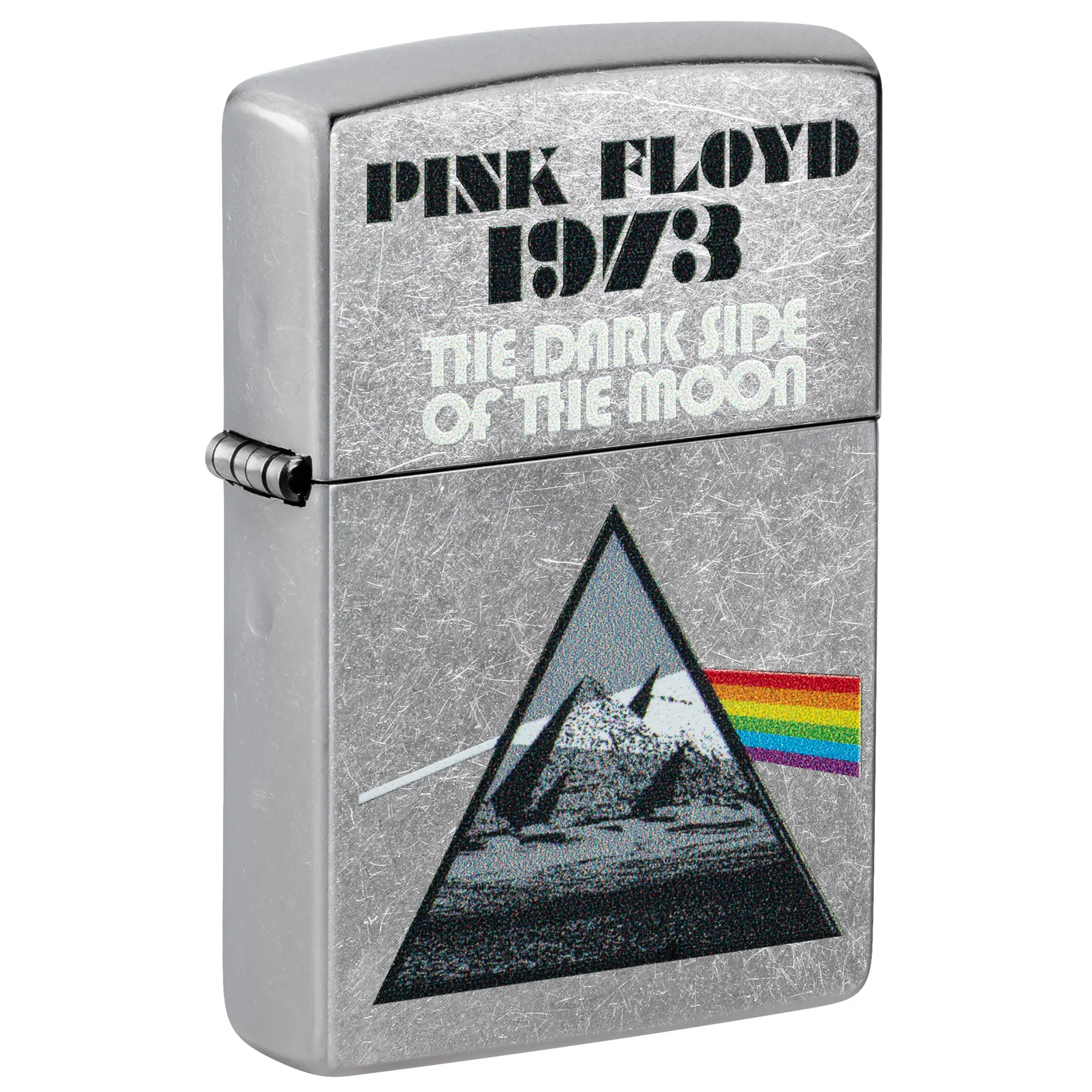 Zippo Pink Floyd 1973 Design Street Chrome Pocket Lighter - Made in USA