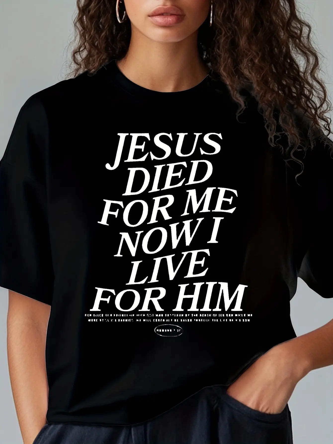 Multiple Colors Available Loose Fit T-Shirt - Prayer & Faith Print -  Cotton Tee - Great for Casual Wear Or Church Events/ Choir/ Evangelistic Meeting/ Gospel Summer Camp/ Good Friday/ Easter/ Pentecost/ American Processing