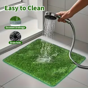 Realistic Pet Lawn Toilet, Washable Dog Potty Training Pad, Indoor Outdoor Portable Puppy Adult Dog Urine Pad, Durable Pe PP Material