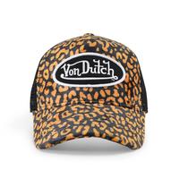 Orange Cheetah Velvet Trucker Hat