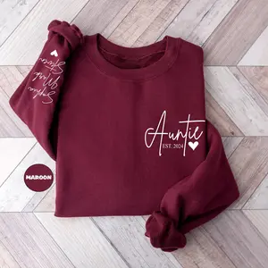 Custom In My Aunt Was an Aunt Sweatshirt, New Aunt to Be Gift Best Aunt Ever Shirt, In My Surrogate Aunt Era, Aunt Bestie