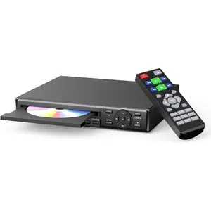 HDMI DVD Player for TV - Region Free -Region DVD Player,  1080p Upscaling, USB Playback & Multi-Format Support, Compact Design with Remote