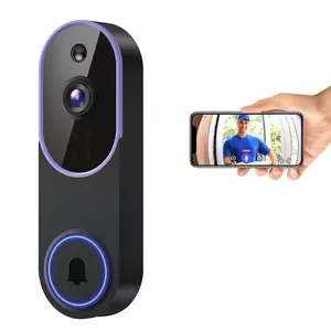 1080P Wireless Doorbell Camera, Ai Human Detection, Real-Time View, Cloud Storage, Night Vision, Two-Way Audio, Instant Alarm, USB Charging