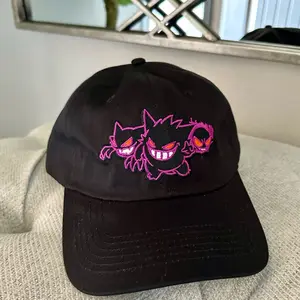Ghost Type Embroidered Hat, Gengar, Haunter, Gastly, Anime Hat, Funny, Dad, Baseball, Trucker, Fishing, Gifts for Him, Birthday, Christmas, Ghost
