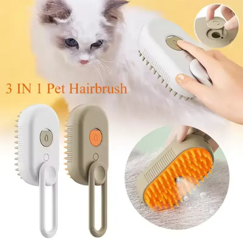 Cat Comb Pet Hair Remover – Gentle Grooming Brush for Cats, Removes Loose Fur, T