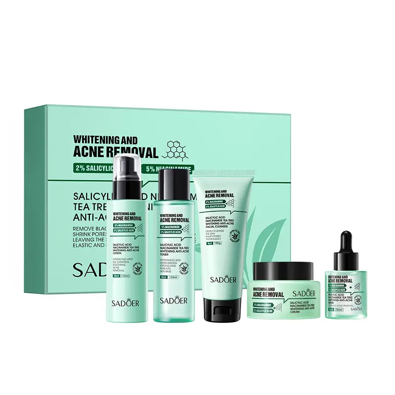 Salicylic Acid + Niacinamide + Tea Tree Extract, Acne Treatment Anti Blemish Skin Care Kit Acne Spot Treatment, Acne Defense Bundle, Acne Control Set