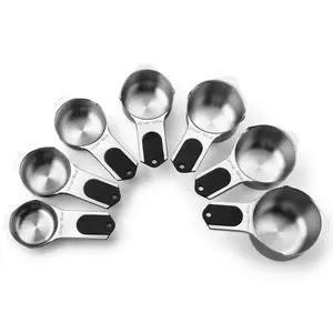 Spring Chef Magnetic Stainless Steel Measuring Cups Set of 7 Spring Chef Magnetic Stainless Steel Measuring Cups Set of 7