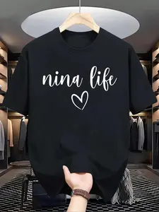 100% Cotton Nina Life Madrina Spanish Godmother Proposal T-Shirt , Vintage Graphic Tees Casual Outfits, Men Women Summer Clothes