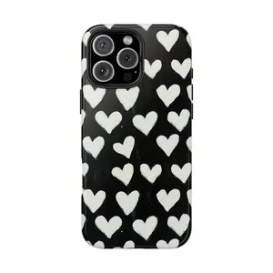 Love is in the Air | White Hearts on Black