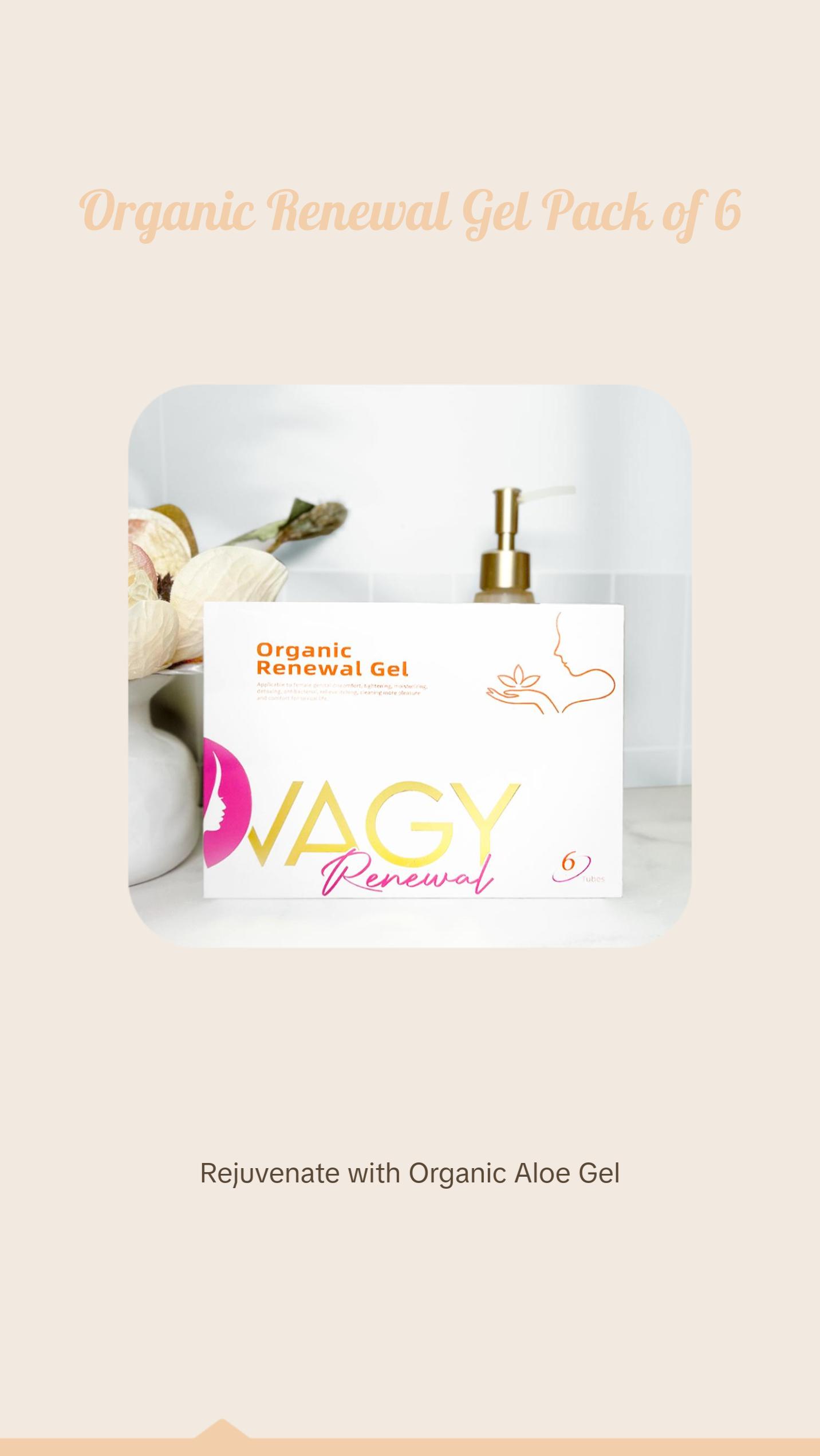 Organic Renewal Gel Pack of 6 Comfort Aloe