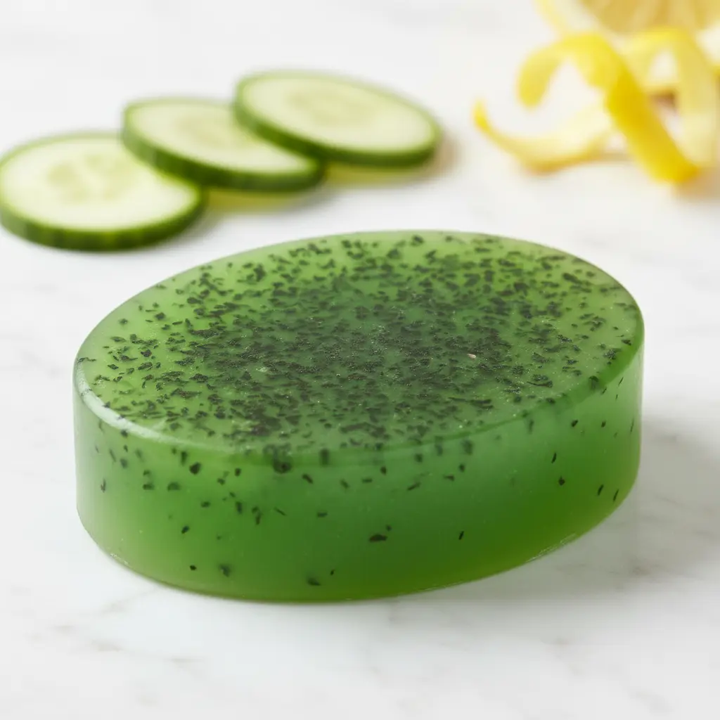 Cucumber & Lemon Artisan Soap 4oz | Refreshing Hydrating Bar for Oily Skin spring
