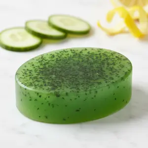 Cucumber & Lemon Artisan Soap | Natural Handmade Soap | Aloe Vera Base | Cruelty-Free