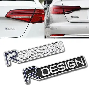 3D Metal R Design Car Emblem Sticker Decal Accessories for Volvo Xc90 S60 Xc60 V70 S80 S40 V50 V40 V60 C30, Stylish Automotive Decoration, Car Decals, Car Stickers