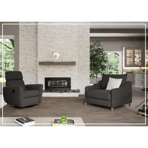 Luonto Ethos Fabric Chair Cot Sleeper Sofa With Wood or Chrome Legs