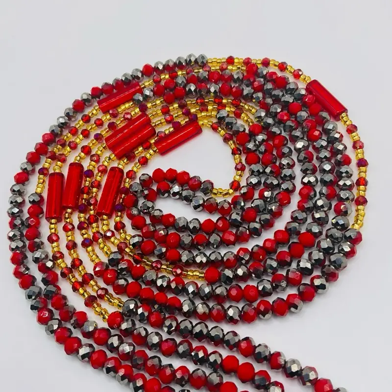Bosmaxbeauty Waistbeads Claim Beauty Product with Red and Black Beads for All Beauties