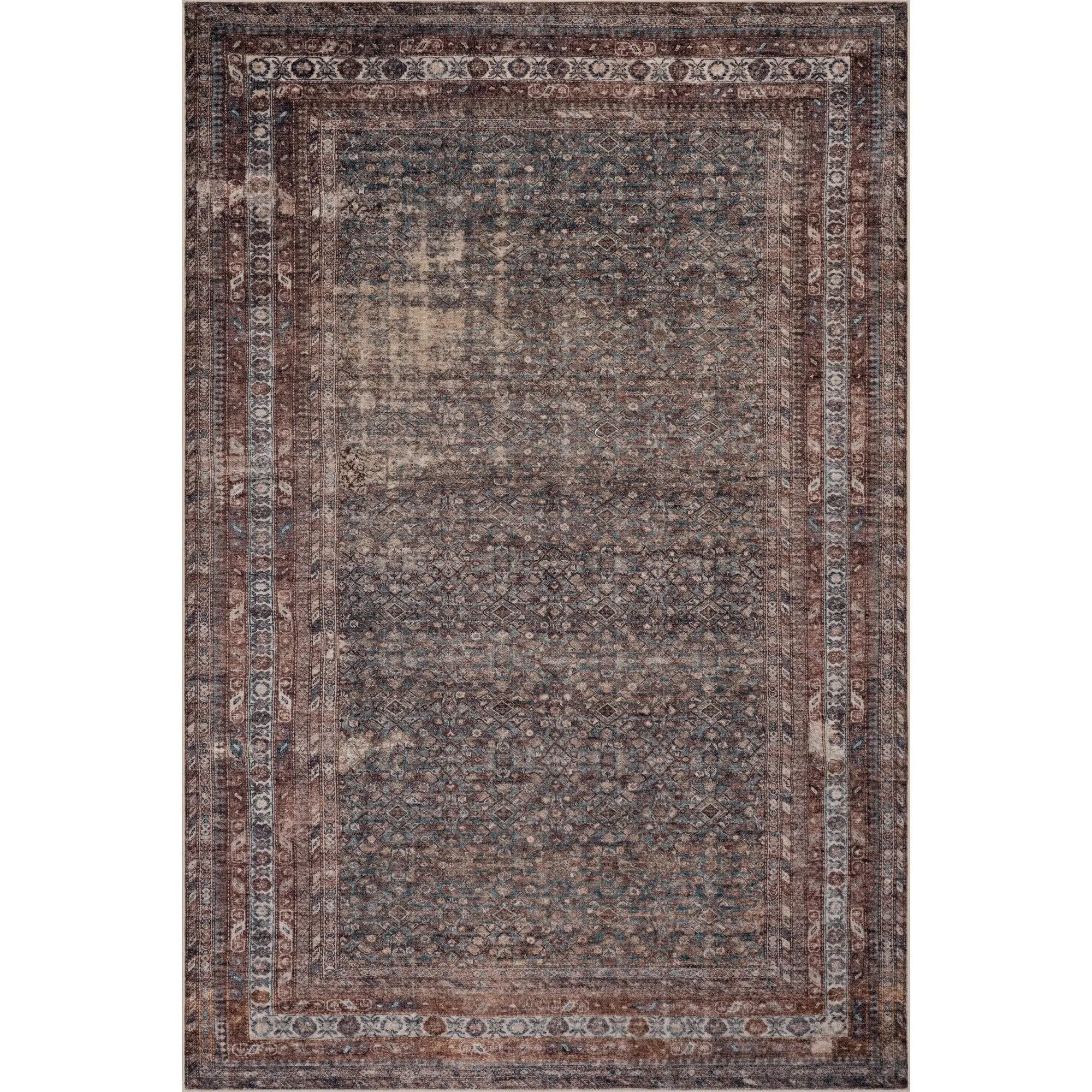 Nuloom Vionnet Bordered Classic Decorative Area Rug, Polyester, Washable, High-Traffic, Indoor-Use Traditional Household Textile Carpet