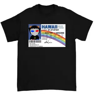 McLovin Sollux Captor Driver License T-Shirt Homestuck Meme Graphic Parody Streetwear