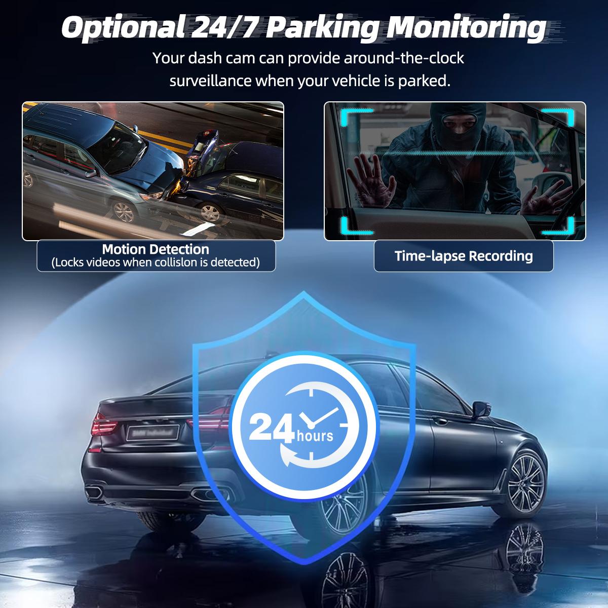 Mini 1080P Dash Cam Car Recorder with WiFi, 32GB Included, Loop Recording, G-Sensor Lock, Night Vision, Hidden Car Camera with Parking Monitor