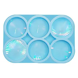 Phone Grip Holographic On Top Phone Socket 6 Cavity Round Molds