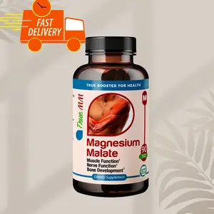 TrueMed Magnesium Malate Malic Acid Support Muscle 1350mg 90 Capsules Supplement