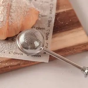 Stainless Steel Tea Infuser Ball Filter, High-Quality Mesh Strainer for Coffee Spices, Creative Kitchen Gadget, Tea Set Accessory