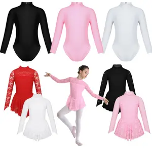 easyforever Kids Girls Long Sleeve Gymnastics Leotard Ballet Dance Bodysuit Unitard Ballerina Dancewear