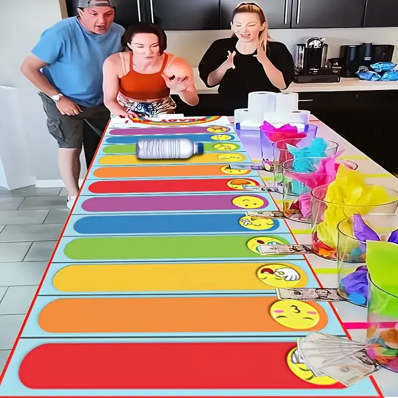 2 Styles Interactive Party Packs - Birthday, Dollar Bar, Trophy, Party Event Props, Team Building, Game Nights, Party Favors - Party Game Decorations, Party Supplies and Decorations, Rainbow Rolling Game, Score Scroll