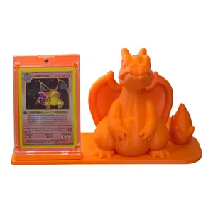 Charizard Pokémon Card Display Stand – 35pt Magnetic Card Holder Stand | 3D Printed TCG Card Display
