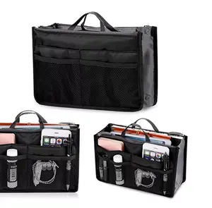 Women's Travel Handbag Organizer Insert-Multi-Pocket Purse Liner, Tote Organizer