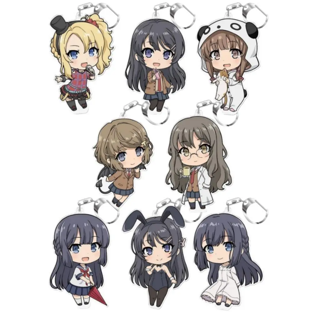 Anime Store Shoko Makinohara Nodoka Toyohama Rio Tomoe HD Characters Acrylic Keychain&Stand Pendant Fans Gifts About 6cm&10cm