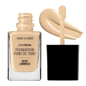 wet n wild Photo Focus Dewy Liquid Foundation Makeup, Soft Beige