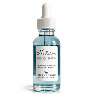 Organic Blue Tansy Balancing Face Serum Anti-Aging Collagen Support Clear Acne with Hyaluronic Acid Overnight Moisturizing Skin Repair Oil Hydrating Moisturizer