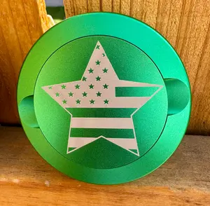 Nicotine Pouch Tin | Snus Tin | Engraved American Flag | Aluminum Nicotine Pouch Tin