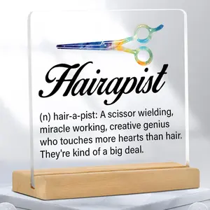 Hairdresser Definition Acrylic Desktop Sign, Hairdresser Gift, Hairdresser Desktop Ornament, Home Decor, Desk Signage Decoration, Gift for Hairdresser