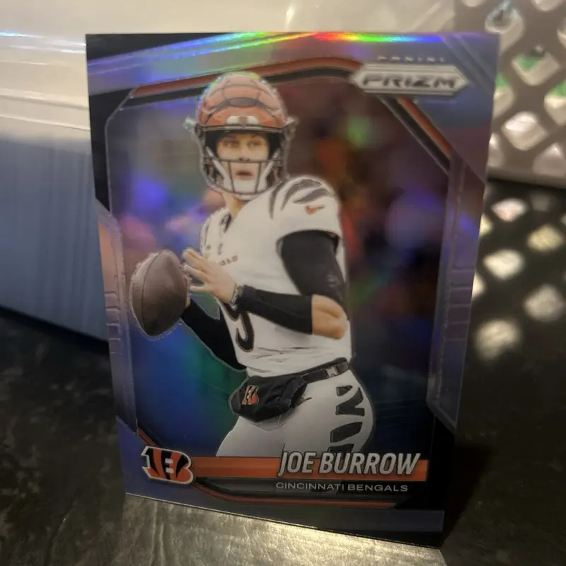 Panini 2025 Silver Prizm Joe Burrow Card Cincinnati Bengals NFL Football Trading Card