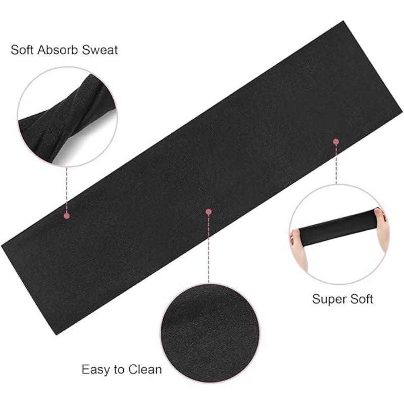 Solid Color Non-slip Hair Bands, Soft Elasitc Hair Band for Women & Girls, Fashion Hair Accessories for Gym Workout Running Wide African Stretch Headbands Adjustable Tan Headband